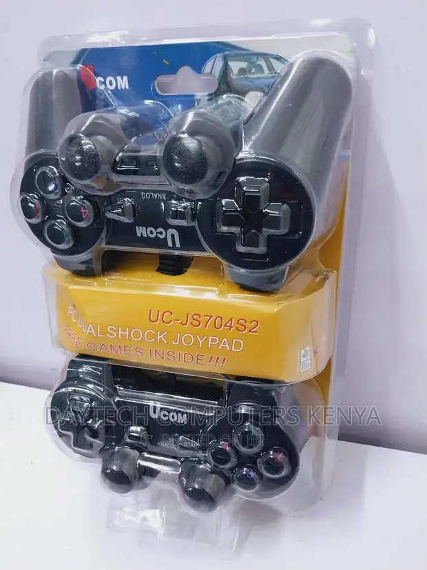 NEW!!! TWIN Ucom PC Dual Shock JoyPad PC JoyStick Controller UC-JS704S2. PC USB Game Controller Twin Pad.