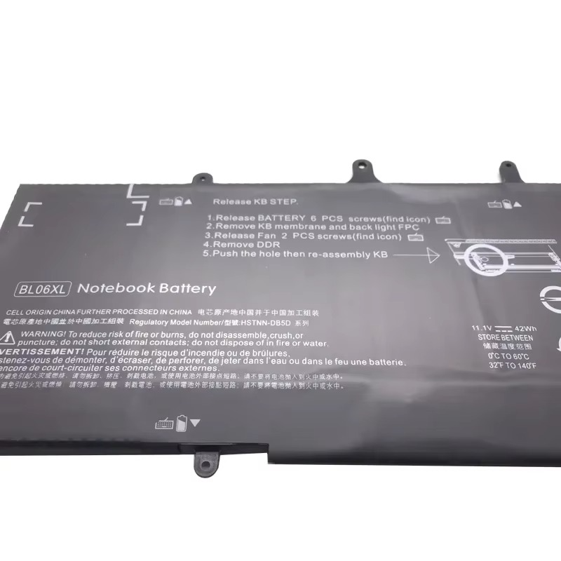 Laptop Battery for HP EliteBook Folio 1040 G0 G1 G2 Series BL06 HSTNN-DB5D HSTNN-W02C 722236-171 BL06042XL 3 Cells