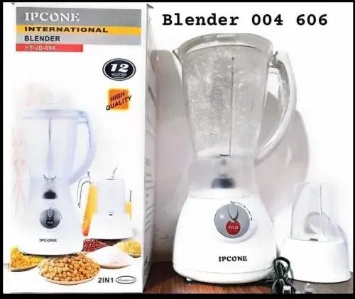 NEW!!! Ipcone Blender With Grinder High Quality 2 in 1 Package. Powerful 4 speed motor. Super sharp stainless steel Blades. Unique metal to metal drive shaft