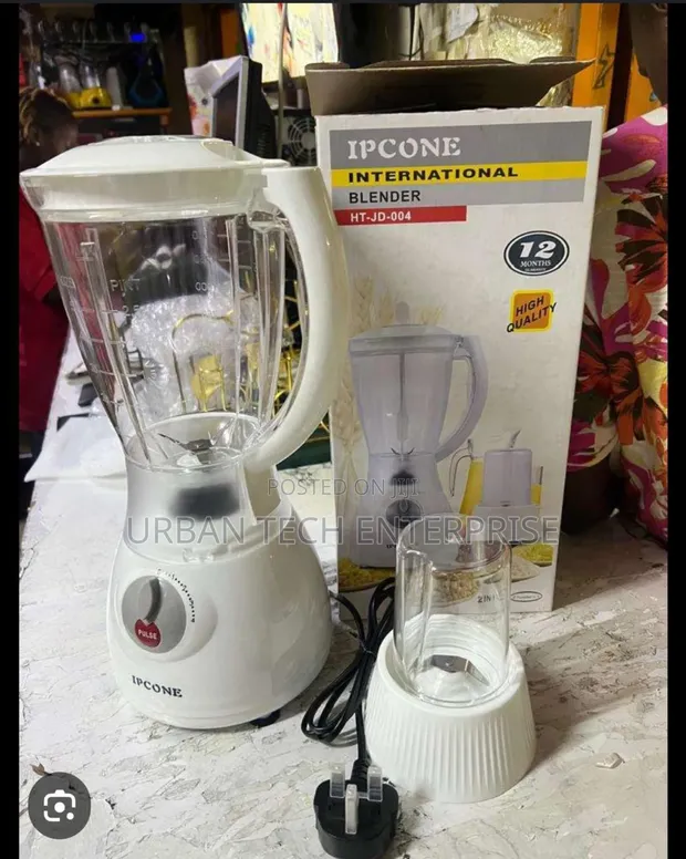 NEW!!! Ipcone Blender With Grinder High Quality 2 in 1 Package. Powerful 4 speed motor. Super sharp stainless steel Blades. Unique metal to metal drive shaft