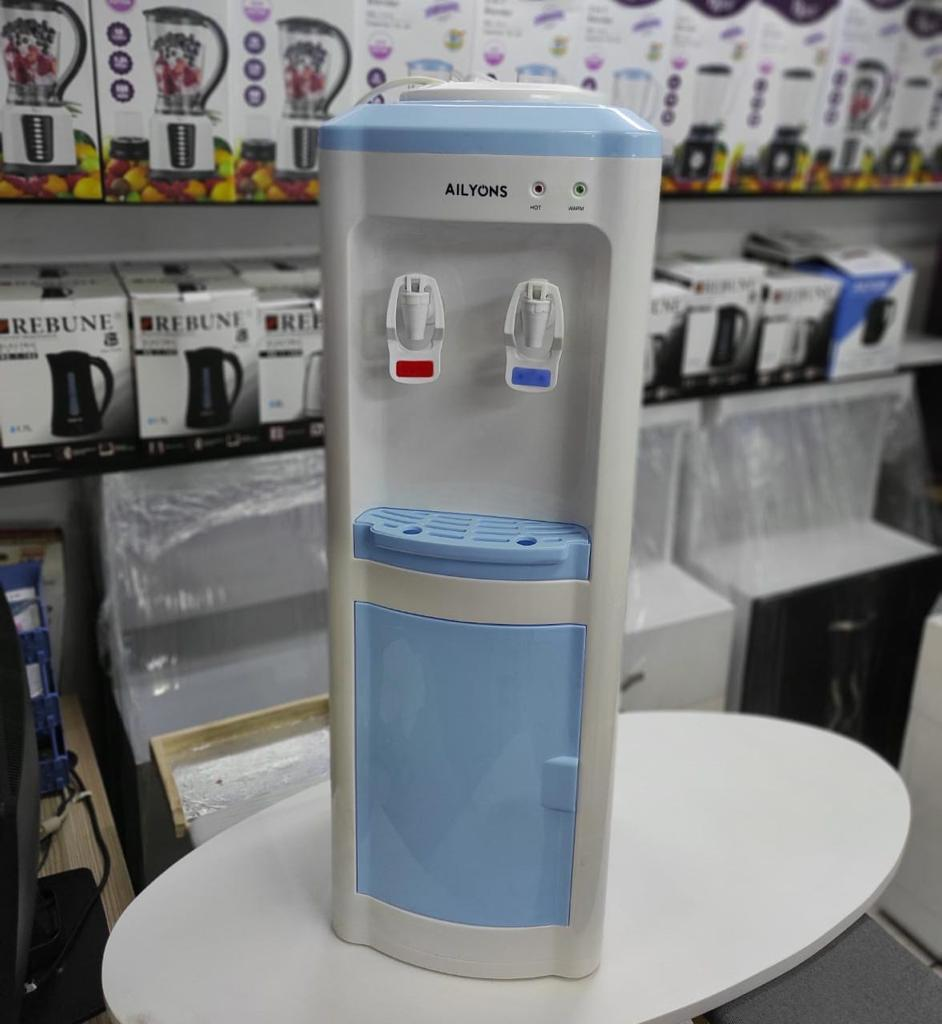 AILYONS AFK-111 Water Dispenser hot and warm water dispenser. Stainless Steel Hot Water Tank. Easy To Use Push Taps. Storage Cabinet
