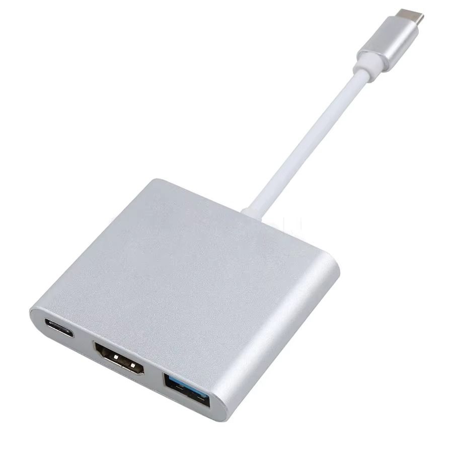 3 in 1 USB-C To HDMI-compatible Cable Converter for Samsung Huawei iPad Mac NS USB 3.1 Type C To HD 4K USB 3.0 Adapter Cable