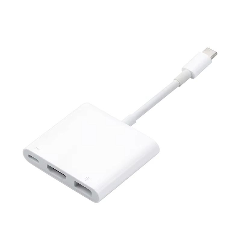 3 in 1 USB-C To HDMI-compatible Cable Converter for Samsung Huawei iPad Mac NS USB 3.1 Type C To HD 4K USB 3.0 Adapter Cable