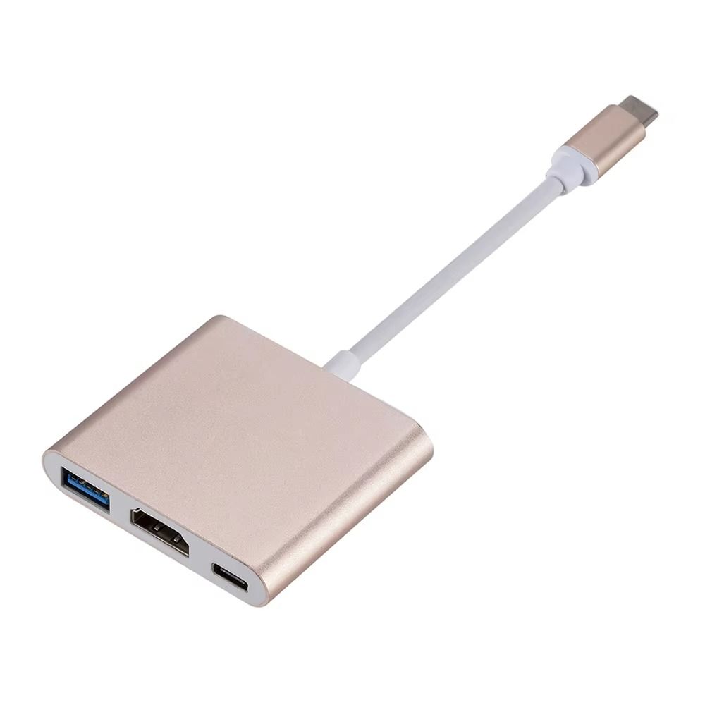 3 in 1 USB-C To HDMI-compatible Cable Converter for Samsung Huawei iPad Mac NS USB 3.1 Type C To HD 4K USB 3.0 Adapter Cable