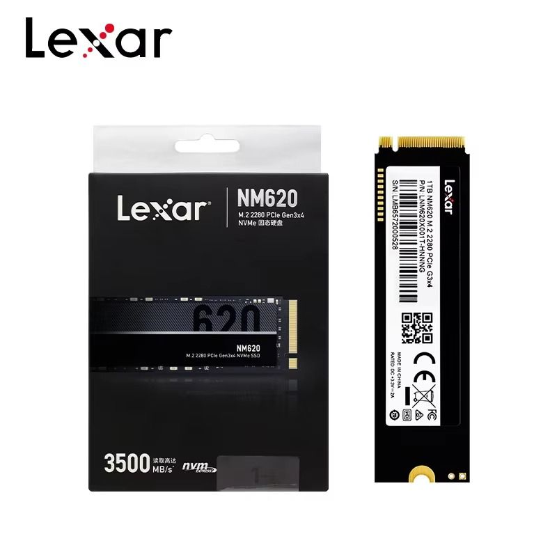 Lexar SSD Nvme M.2 2280 NM620 Pro PCIe3.0x4 TLC Solid State Drive 256GB 512GB 1TB Speed 3500MB/S for Desktop Laptop Original SSD