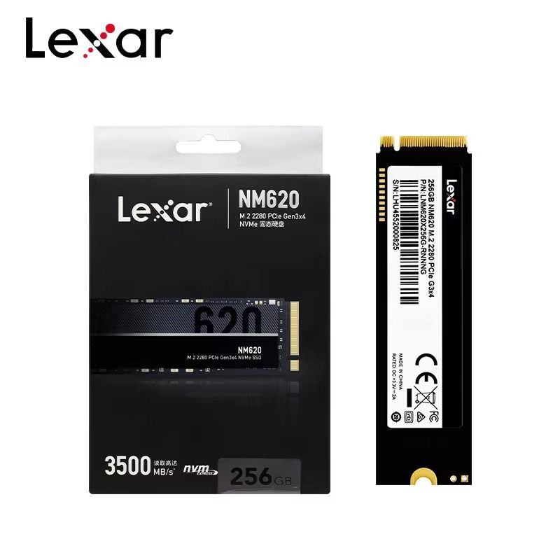 Lexar SSD Nvme M.2 2280 NM620 Pro PCIe3.0x4 TLC Solid State Drive 256GB 512GB 1TB Speed 3500MB/S for Desktop Laptop Original SSD