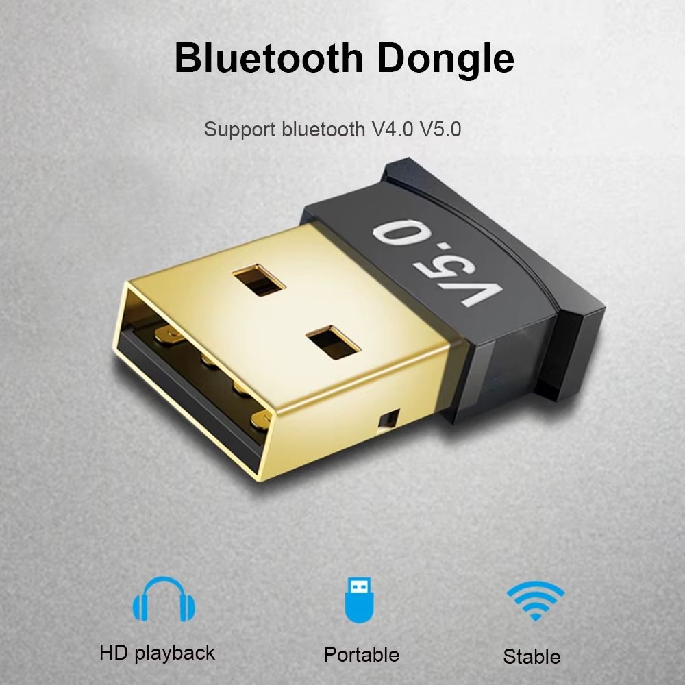USB Bluetooth-compatible 5.0 Adapter Drive-Free Wireless Audio Transmitter Receiver Fast Speed Dongle For Home Computer PC Laptop