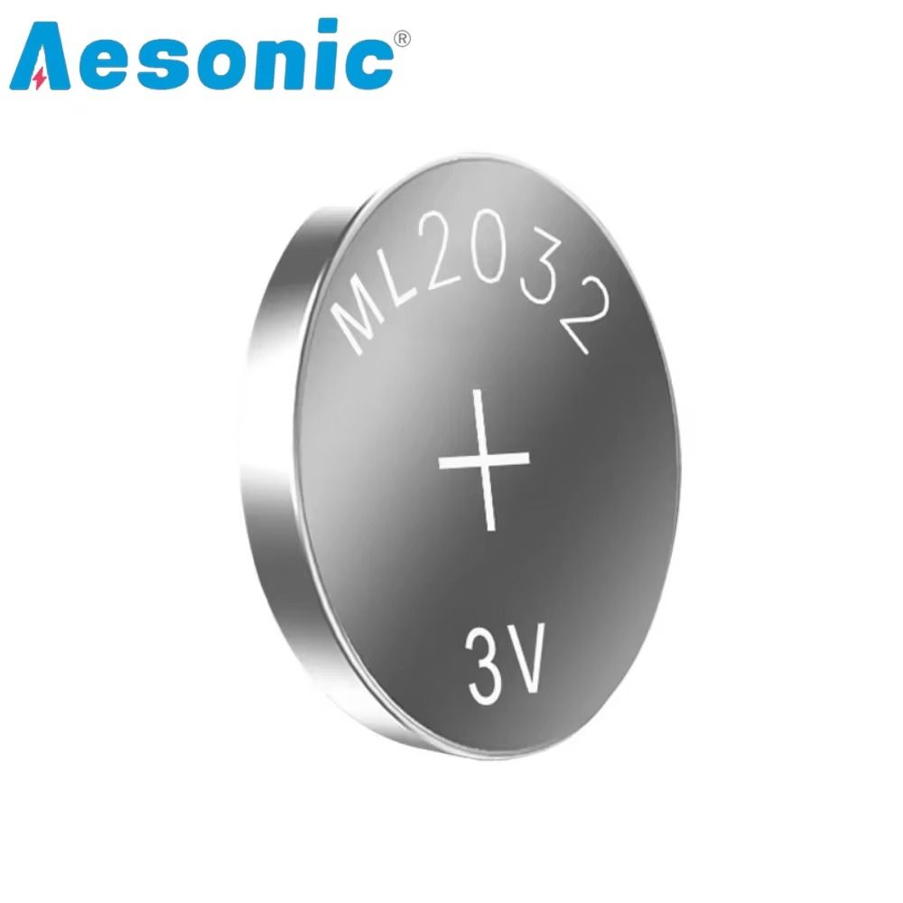 CR2032 3V 65mAh Lithium Button Battery – CMOS BIOS RTC Backup Battery – Coin Cell for Motherboards, Watches, Toys, Calculators
