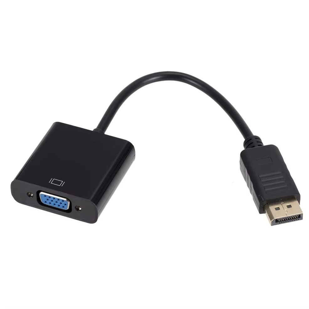 DisplayPort to VGA Cable – High-Resolution Display Adapter – Connect DisplayPort Device to VGA Monitor, Projector, or Screen