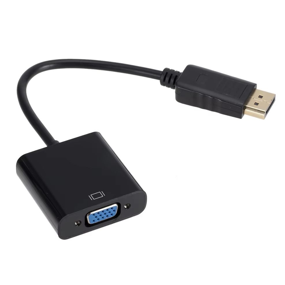 DisplayPort to VGA Cable – High-Resolution Display Adapter – Connect DisplayPort Device to VGA Monitor, Projector, or Screen