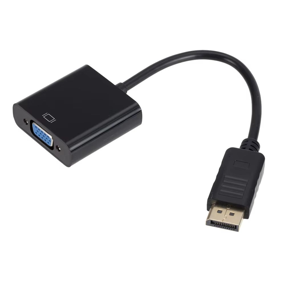 DisplayPort to VGA Cable – High-Resolution Display Adapter – Connect DisplayPort Device to VGA Monitor, Projector, or Screen