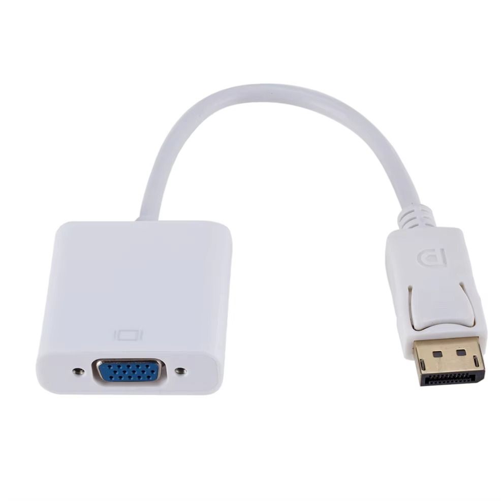 DisplayPort to VGA Cable – High-Resolution Display Adapter – Connect DisplayPort Device to VGA Monitor, Projector, or Screen