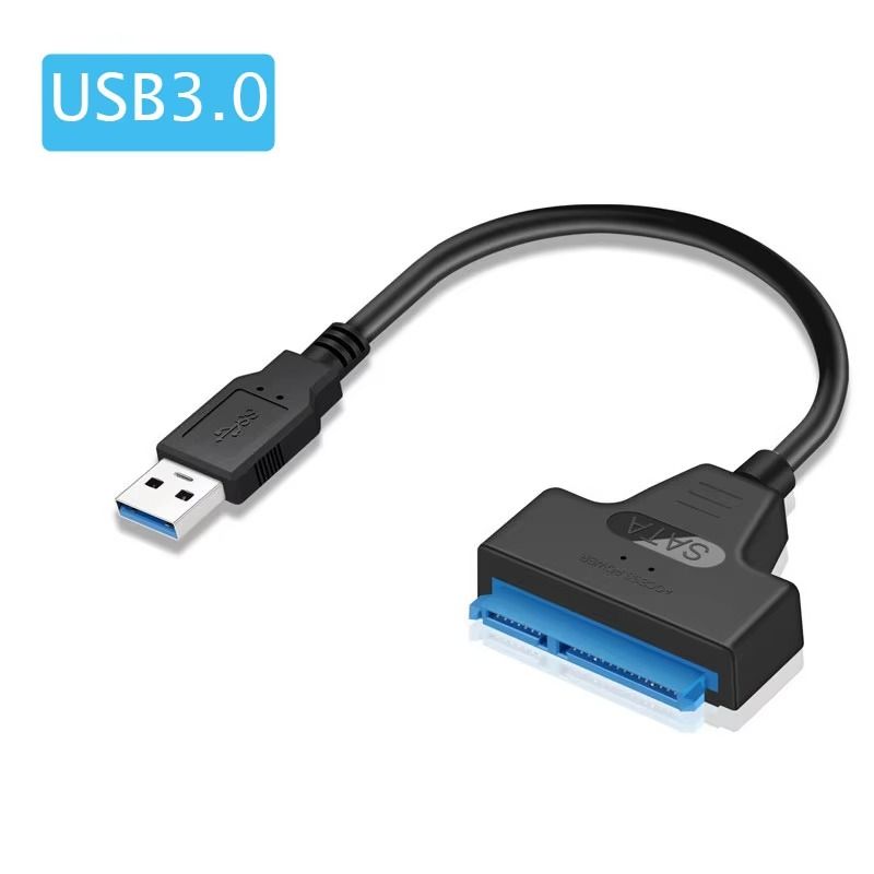 USB 3.0 to SATA Cable – High-Speed External Hard Drive Adapter for 2.5" SATA SSD and HDD Data Transfer
