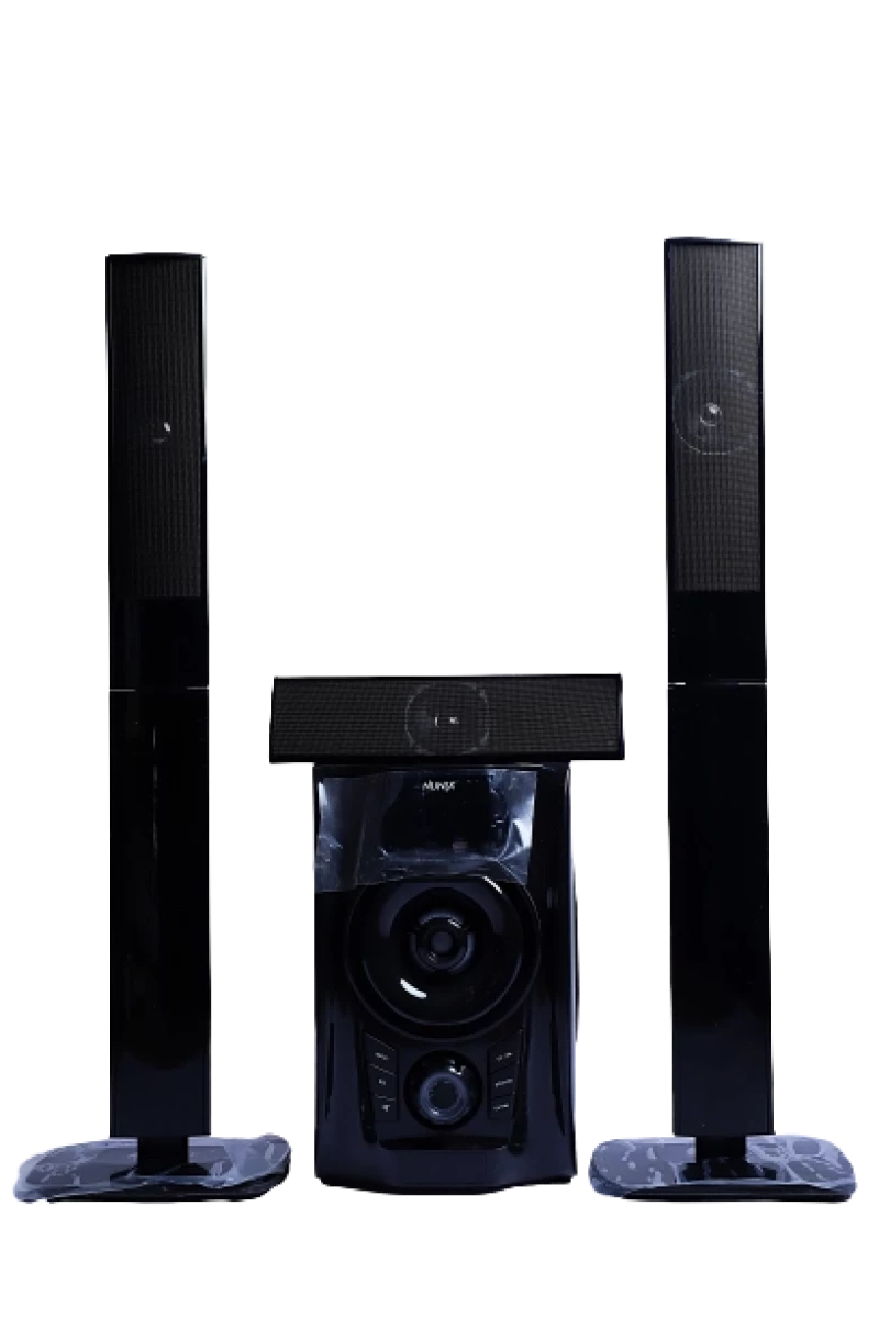 Nunix M7 3.1 Channel Mini Home Theater System – 12000W PMPO Powerful Surround Sound with Super Bass, Bluetooth, USB/SD Support, FM Radio, Remote Control – Compact Home Audio for TV, PC, Phones