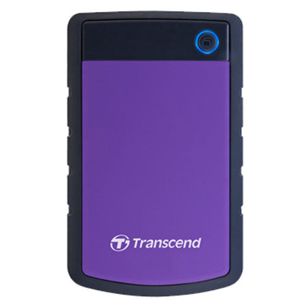 Transcend StoreJet 25M3 1TB / 2TB Portable External Hard Drive – USB 3.1 Gen 1 – Shockproof, Military-Grade Rugged Design, One-Touch Auto Backup, Fast Data Transfer for PC, Mac & Gaming Consoles