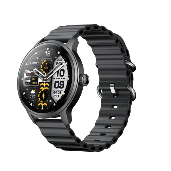 Oraimo Watch 5R Smartwatch | 2.01" AMOLED Always-On Display | Bluetooth Calling | 24/7 Heart Rate & SpO₂ Monitoring | 100+ Sport Modes | IP68 Waterproof | 7-Day Battery Life | iOS & Android Compati