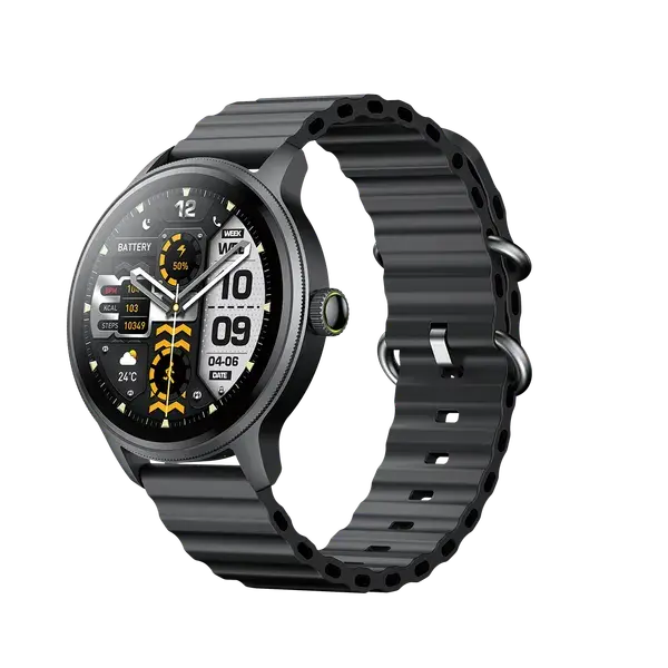 Oraimo Watch 5R Smartwatch | 2.01" AMOLED Always-On Display | Bluetooth Calling | 24/7 Heart Rate & SpO₂ Monitoring | 100+ Sport Modes | IP68 Waterproof | 7-Day Battery Life | iOS & Android Compati