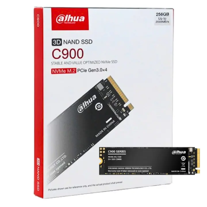 Dahua C900A NVMe M.2 2280 PCIe Gen3 x4 SSD | Ultra-Fast Internal Solid State Drive | Up to 2100MB/s Read Speed | 128GB, 256GB, 512GB, 1TB, 2TB Available