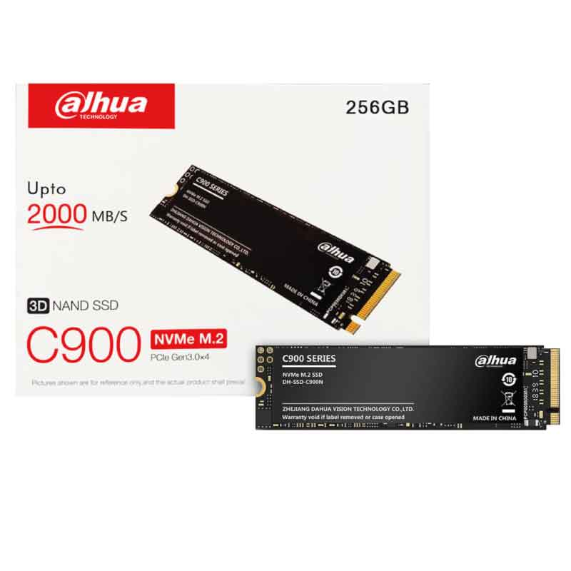Dahua C900A NVMe M.2 2280 PCIe Gen3 x4 SSD | Ultra-Fast Internal Solid State Drive | Up to 2100MB/s Read Speed | 128GB, 256GB, 512GB, 1TB, 2TB Available