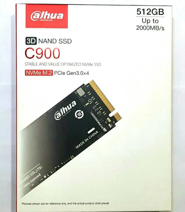Dahua C900A NVMe M.2 2280 PCIe Gen3 x4 SSD | Ultra-Fast Internal Solid State Drive | Up to 2100MB/s Read Speed | 128GB, 256GB, 512GB, 1TB, 2TB Available