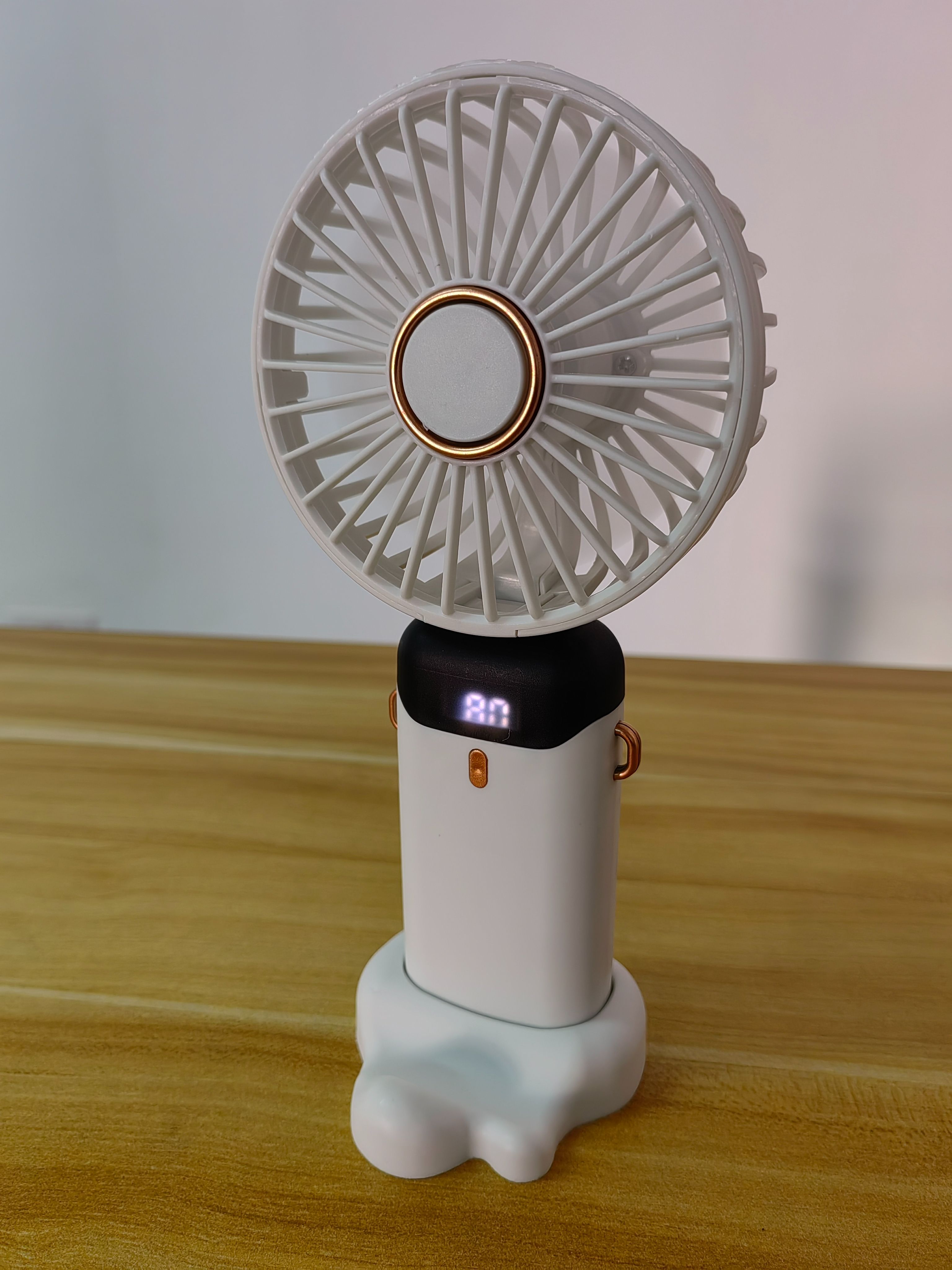 AIFIKE Handheld Mini Fan AFK-110 USB rechargeable Fan 5-speeds Long-Lasting portable Phone Holder Type-C Charging Small Fan- for home or office
