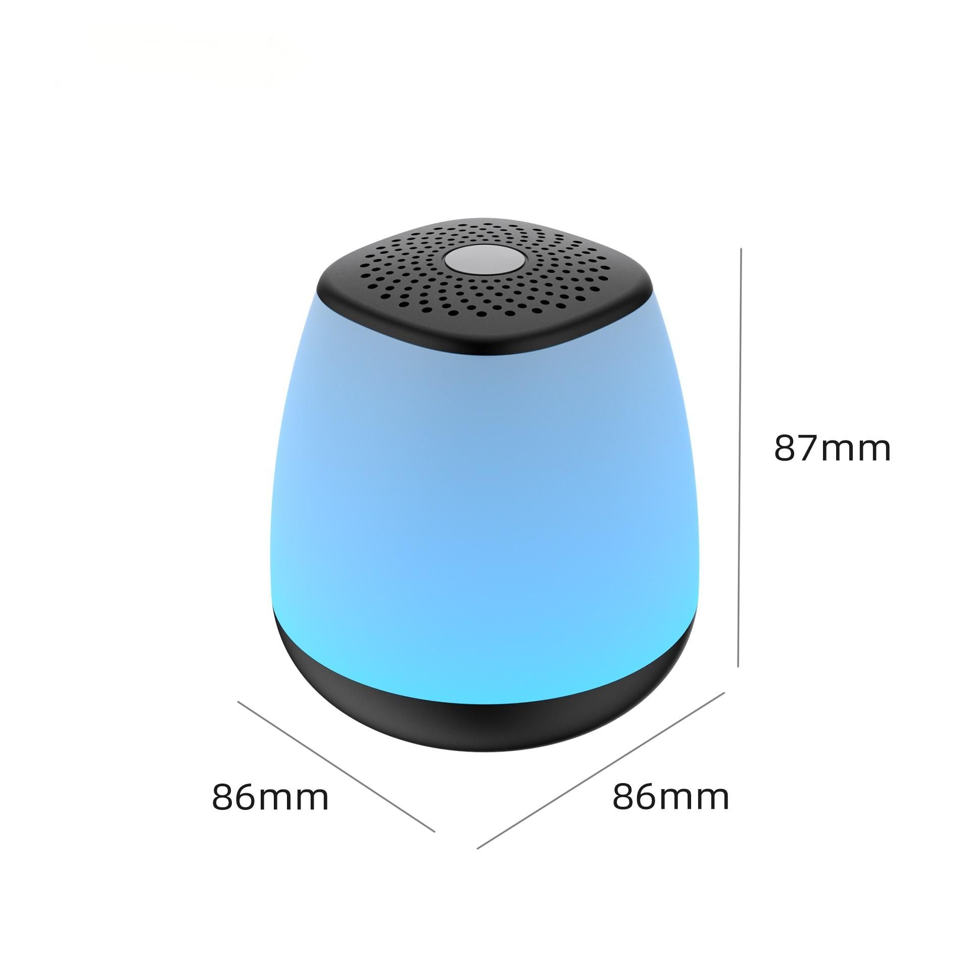 AIFIKE Portable Bluetooth Speaker Wireless Mini Player Touch Pat Light Colorful LED Night Light Wireless Card Insertion Small Speaker  AFK190