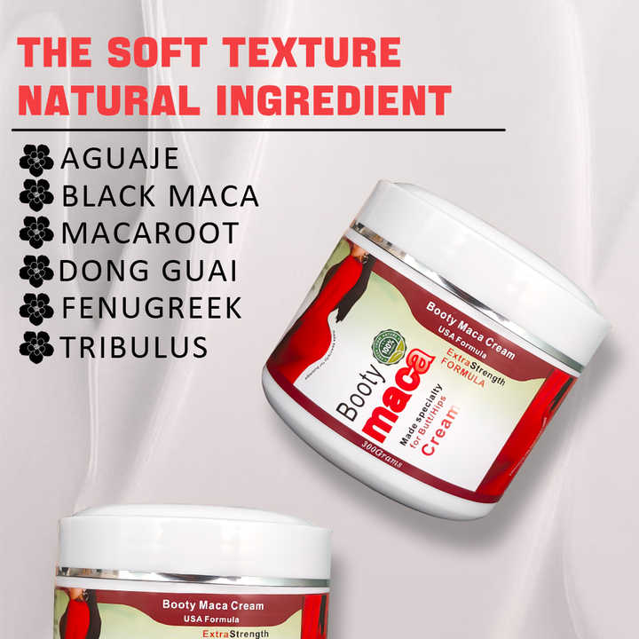 Extra Strength Booty Maca Cream for Firmer, Fuller Hips & Butt – Natural Enhancement Formula