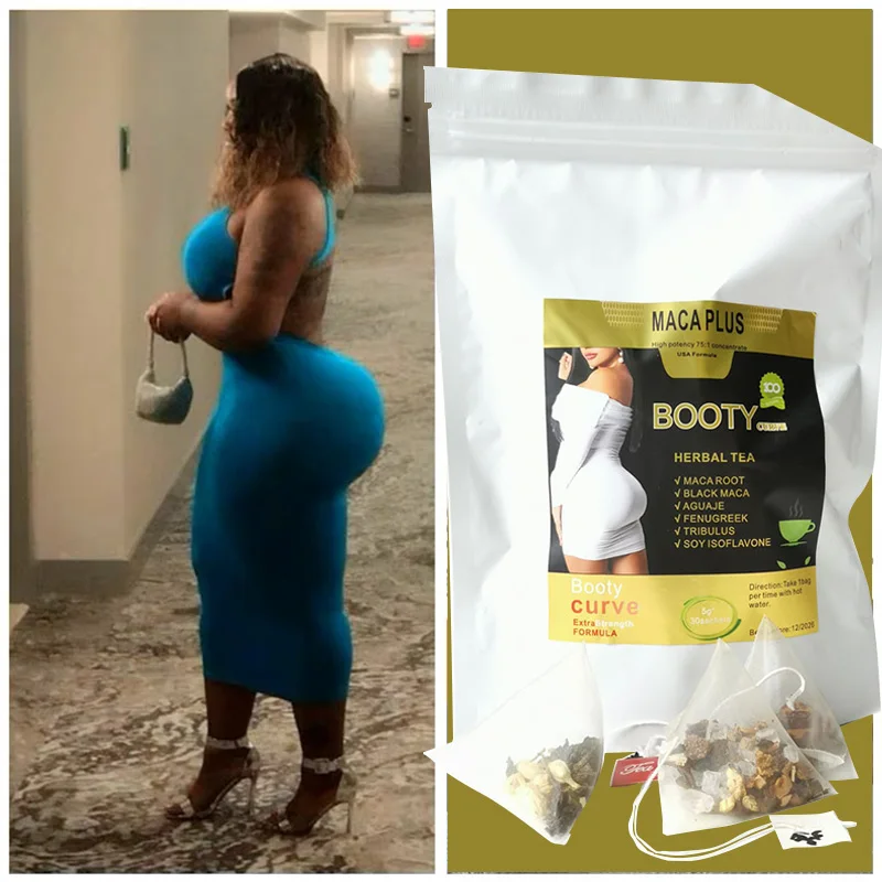 Maca Plus Booty Curve Herbal Tea – Natural Detox Tea for Enhanced Shaping, Firming & Fuller Curves