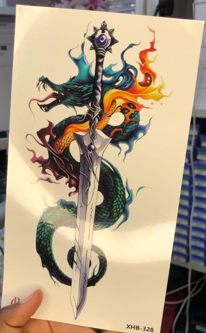 Temporary tattos stickers view 4