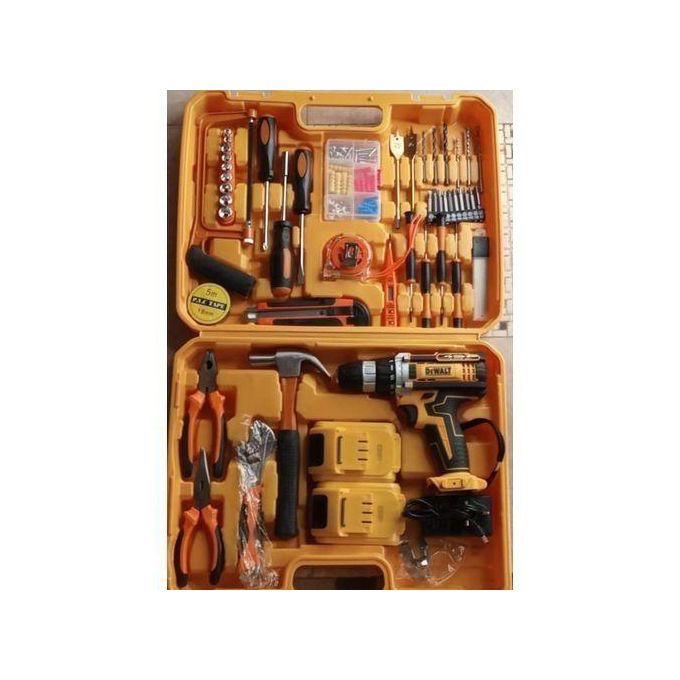 Dewalt Dewalt, 36V Cordless Electric Drill 47PC Tool Set WITH 2 Batteries