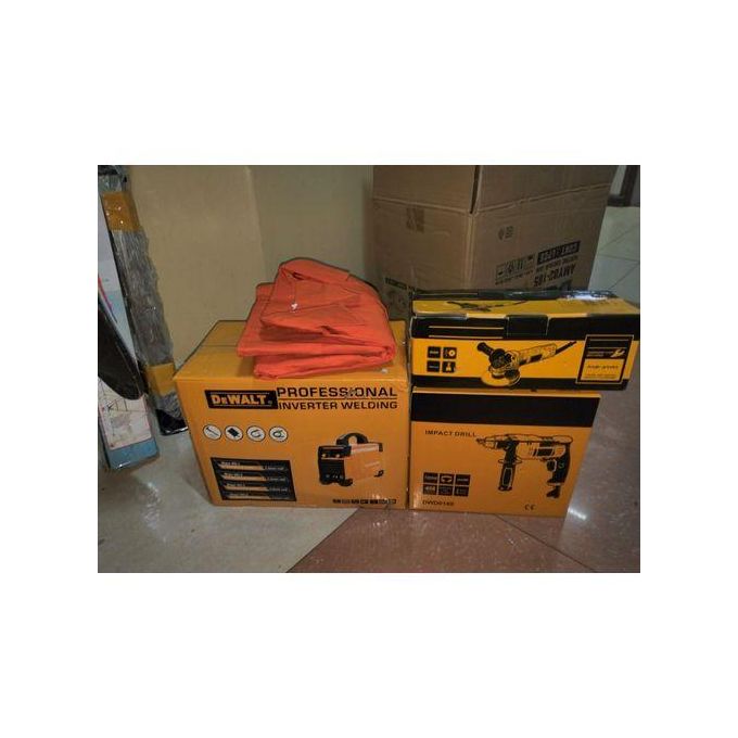 Dewalt 4 In 1 Welding Combo/welding Machine 500A/4" Angle Grinder/13mm Drill