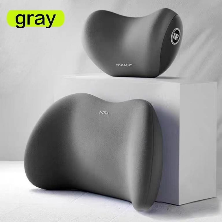 2PC Car Neck Pillow And Lumbar Cushion