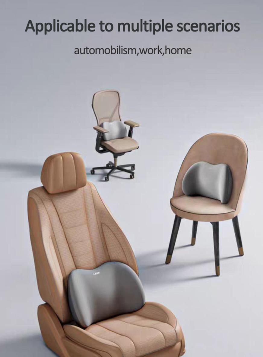 2PC Car Neck Pillow And Lumbar Cushion