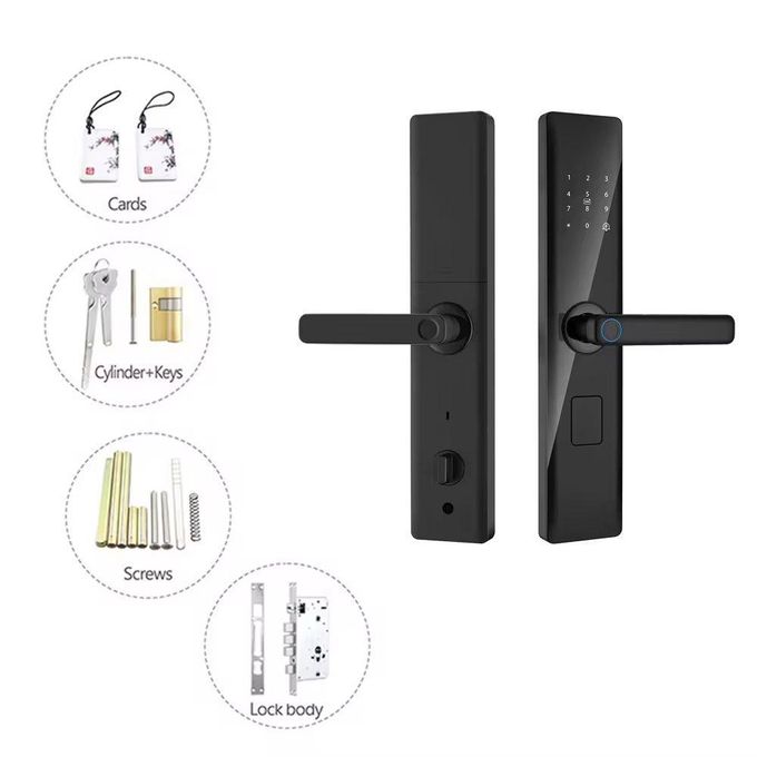 Tuya Wifi Smart Lock With Fingerprint ,card,password And App Control Smart Lock
