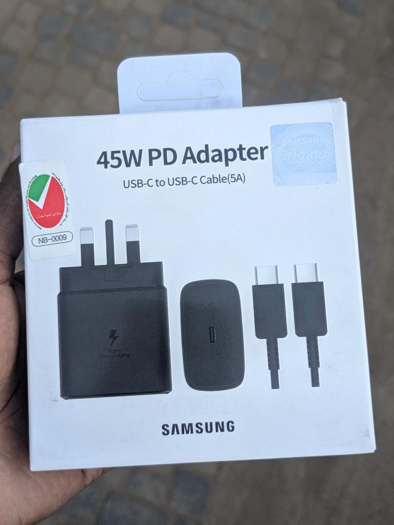 Samsung 45 Watts Fast Charger Adapter for Galaxy A15,A25,A05S,S23FE With Type C Output