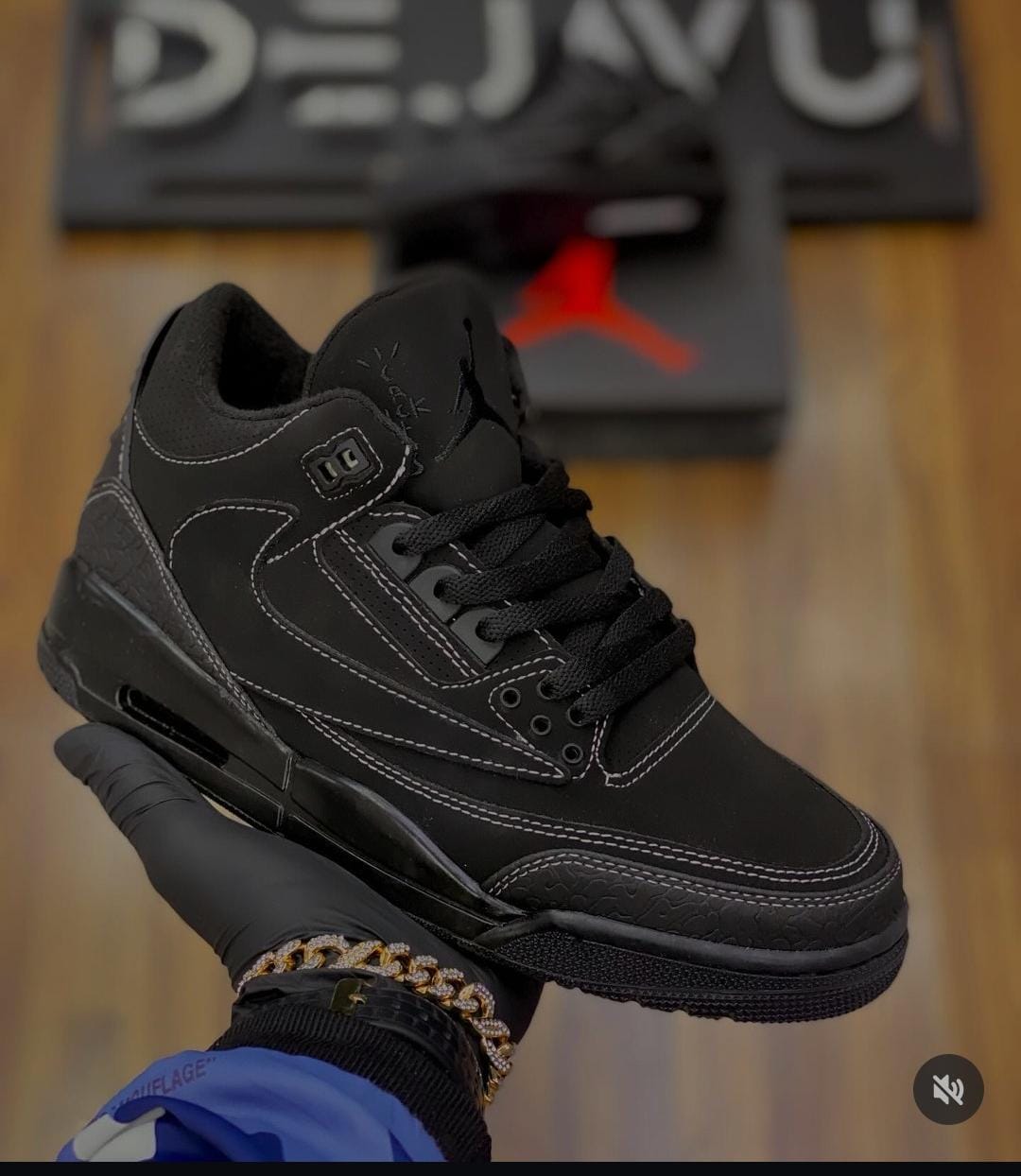 FASHION AIR JORDAN 3 BLACK CATS J3