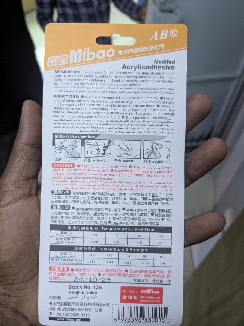 Mibao Clear Epoxy 34ml Araldite