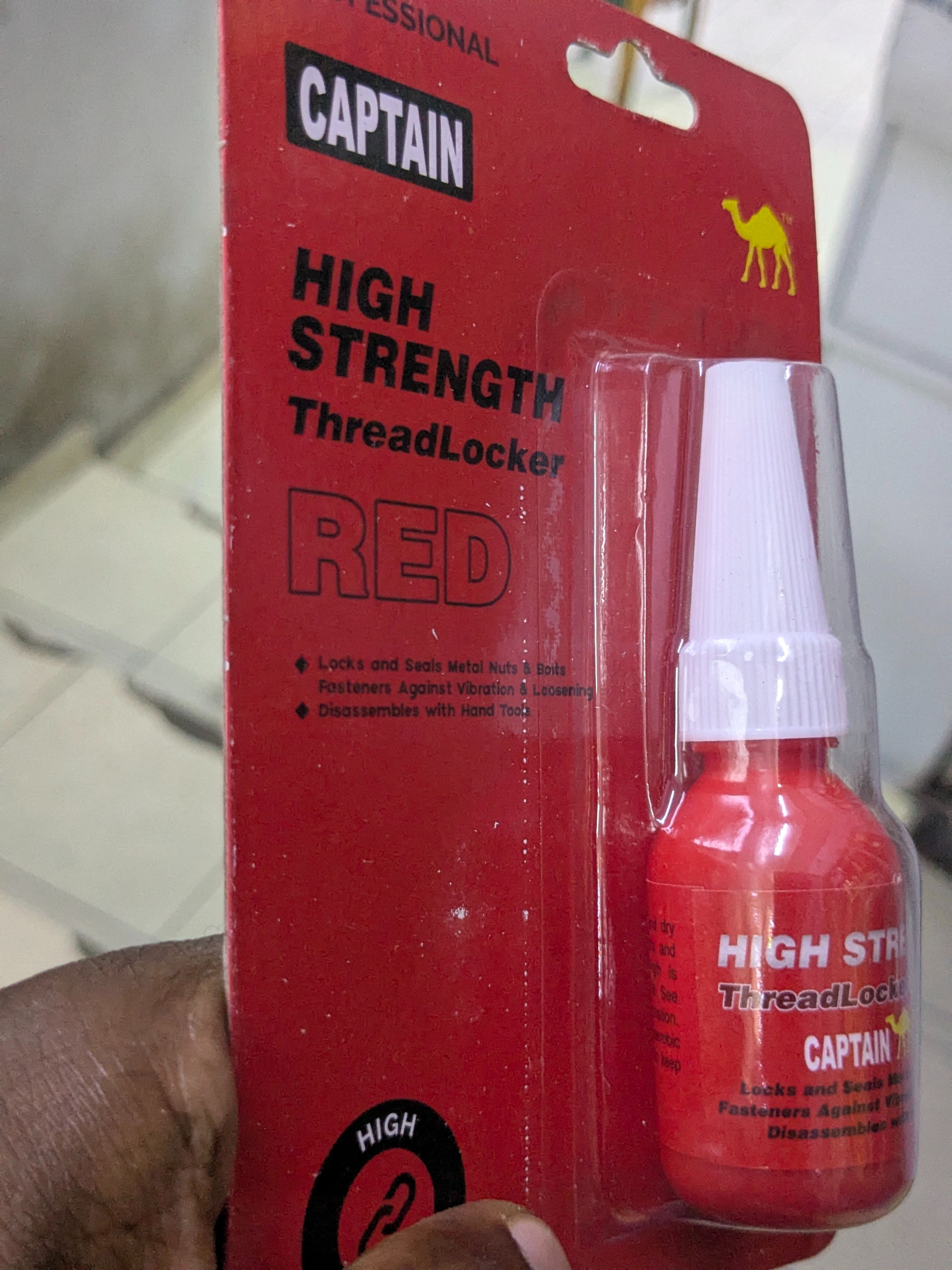 Thread Lock Glue for Nuts, Bolts, & Fasteners, Medium Strength Screw Glue to Prevent Loosening & Corrosion