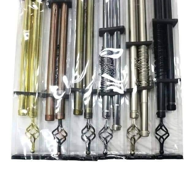 2m, 3m, 4m Premium Adjustable Curtain Rods – Single & Double Options for All Window Sizes