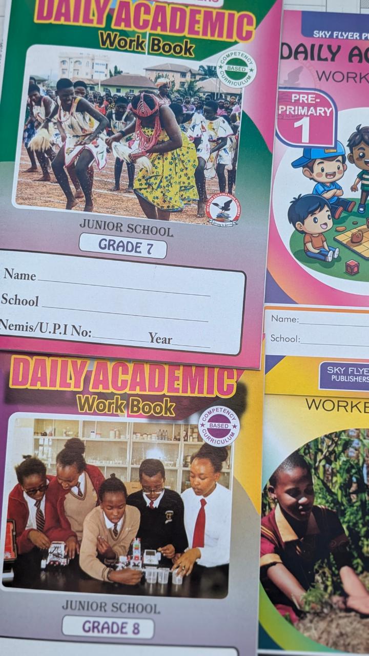 Daily Academic Workbook Revision Books– Competency-Based Curriculum (CBC) for Playgroup, Pre-Primary & Primary Grades