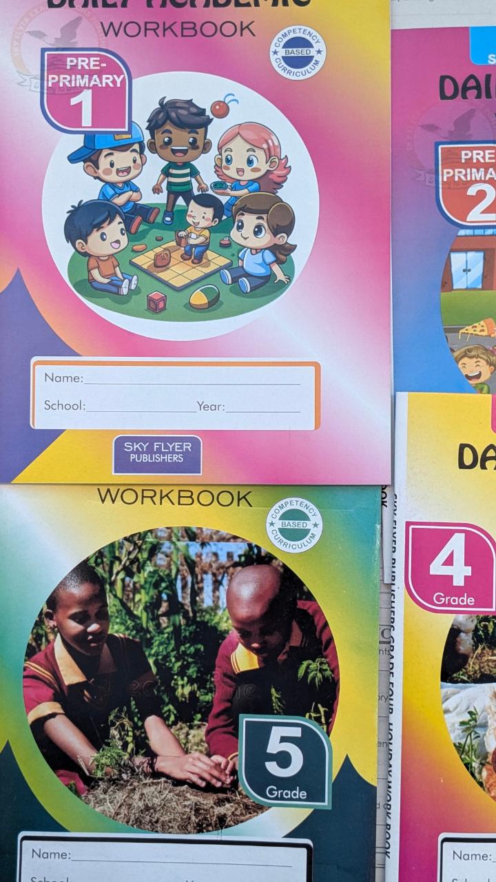Daily Academic Workbook Revision Books– Competency-Based Curriculum (CBC) for Playgroup, Pre-Primary & Primary Grades