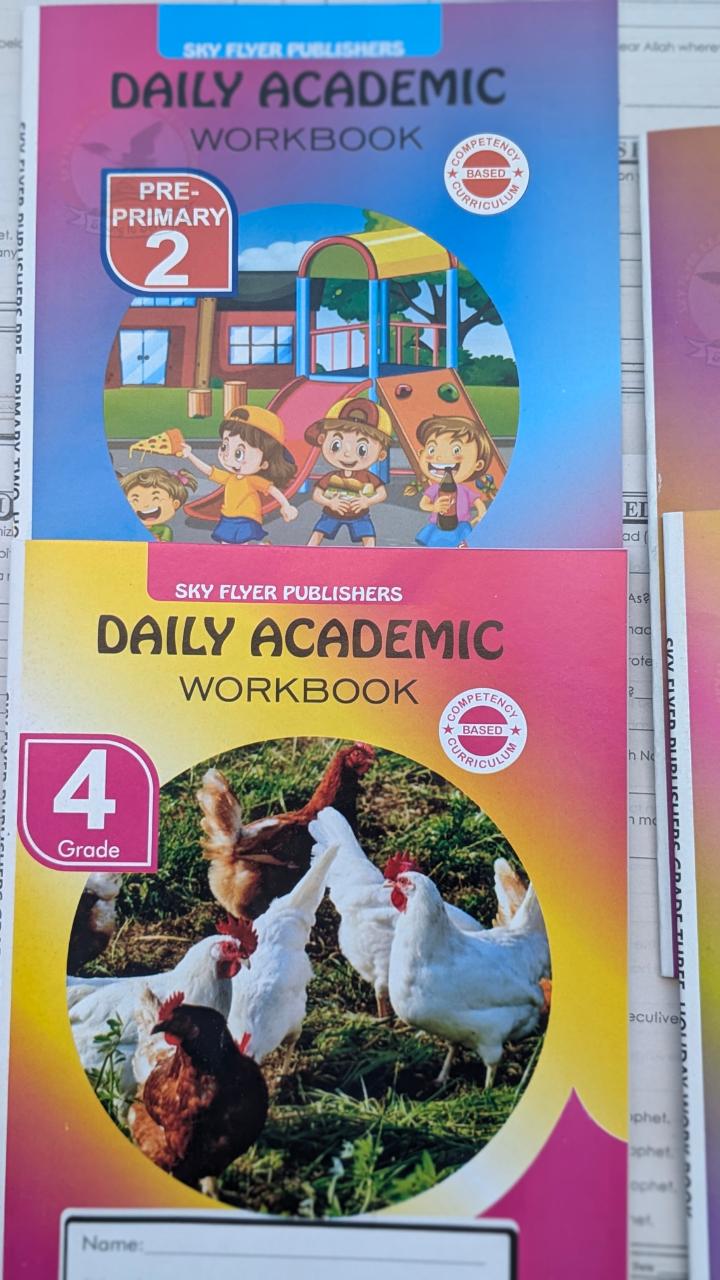 Daily Academic Workbook Revision Books– Competency-Based Curriculum (CBC) for Playgroup, Pre-Primary & Primary Grades