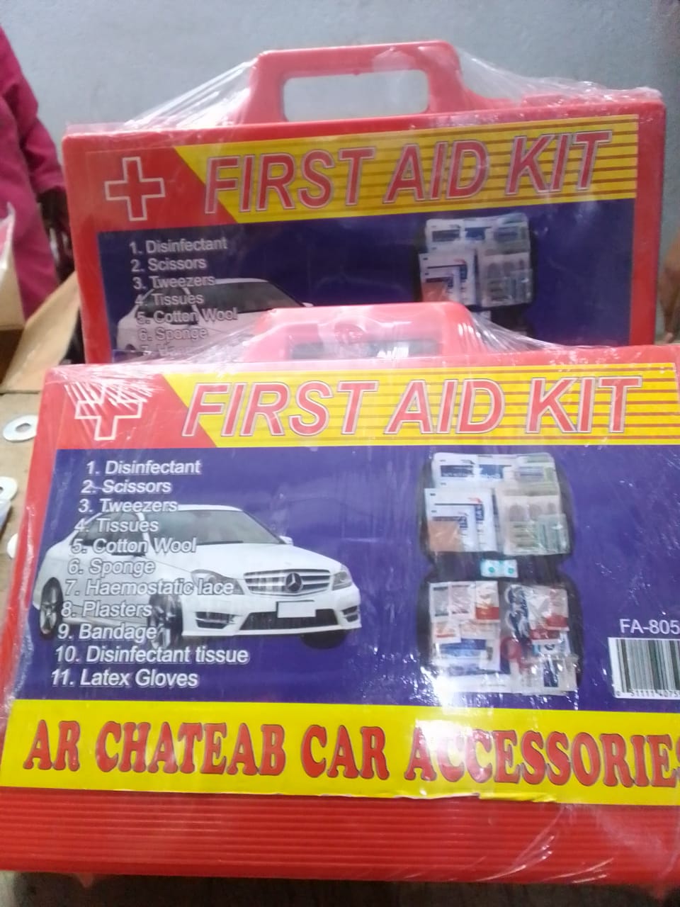 Car Emergency Safety Kit – First Aid Kit, Fire Extinguisher & Warning Triangle