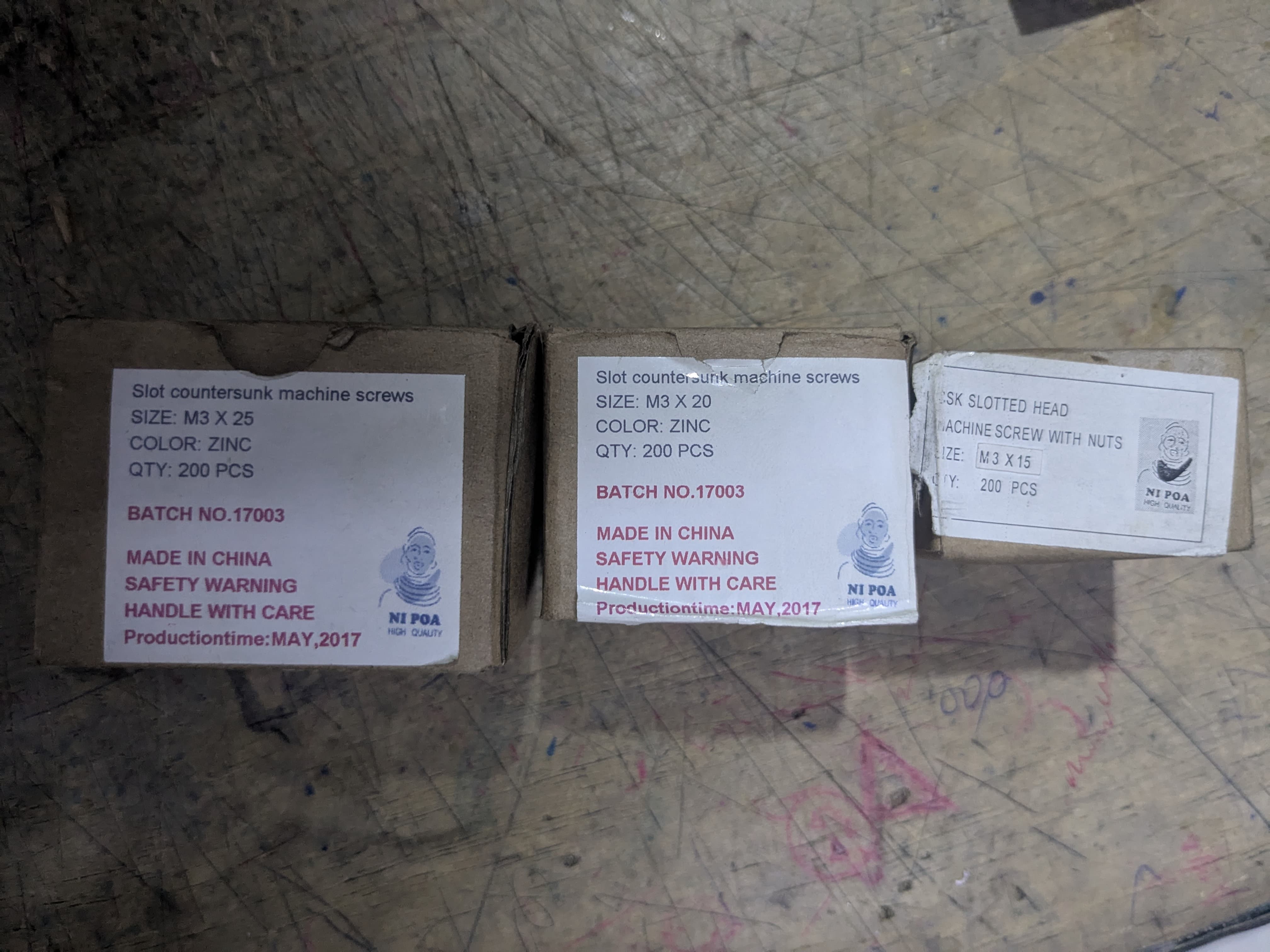 GypsumScrews/Machine Screws/Self Tapping Screws (BOX 200 PCS)