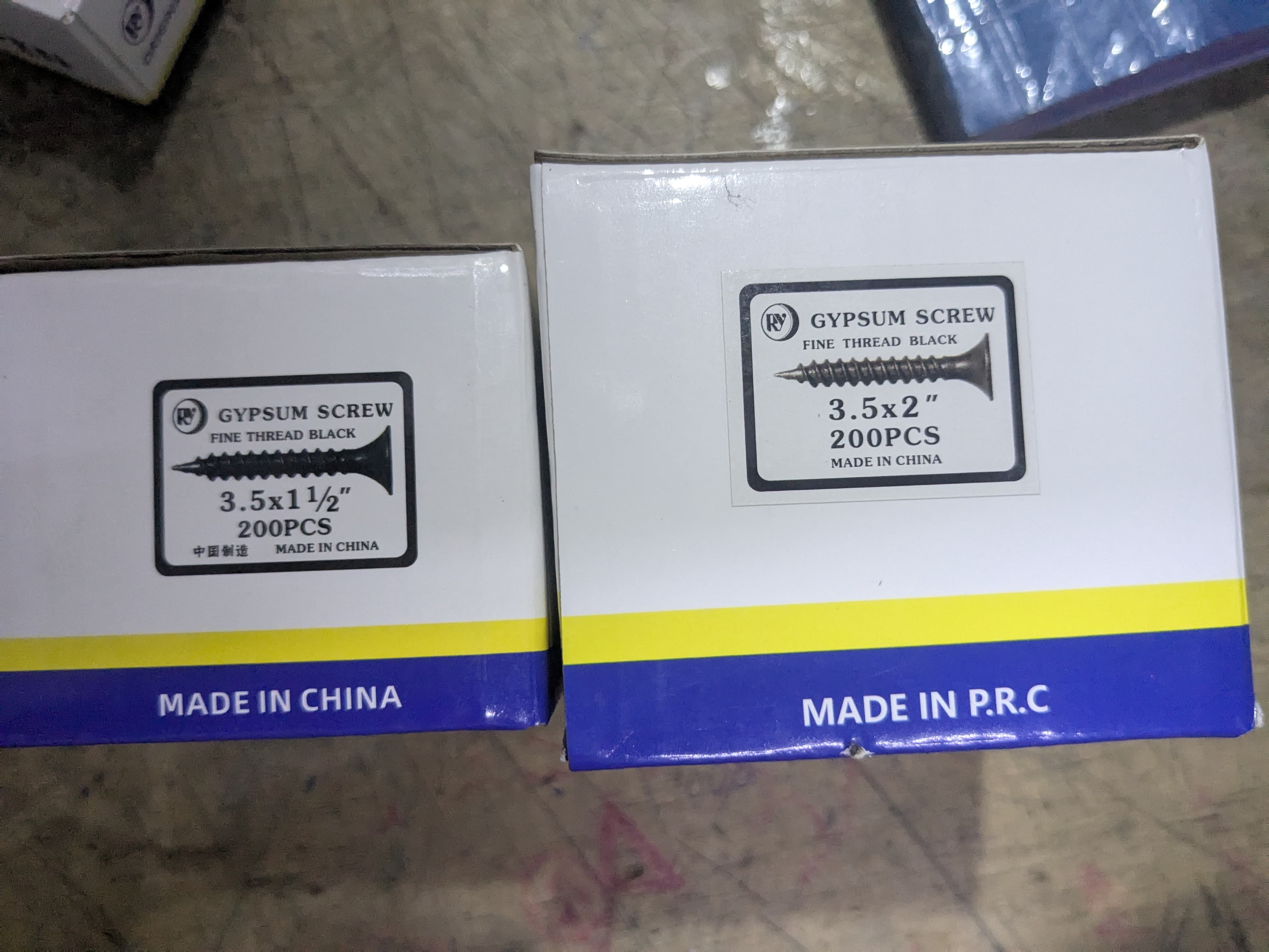 GypsumScrews/Machine Screws/Self Tapping Screws (BOX 200 PCS)