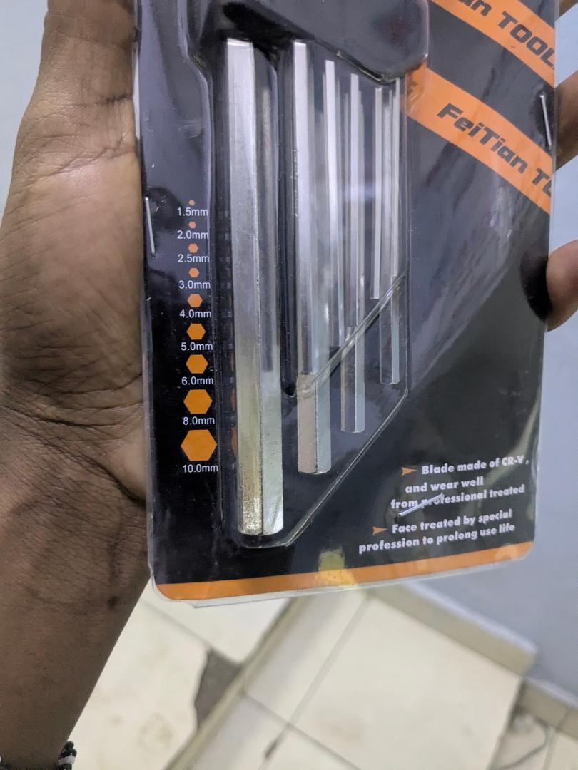 FT TOOLS 9-Piece Allen Hex Key Set (1.5mm - 10mm)