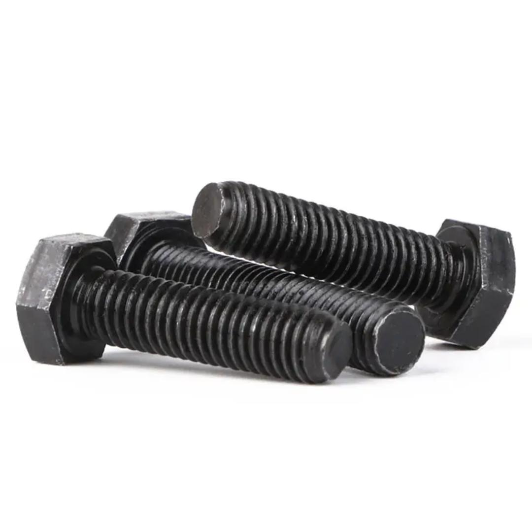 High Quality Hex Bolts & Nuts Set – 100pcs per Size (M5/M6/M8/M10/M12/M14) – Full Thread, Zinc Plated Steel
