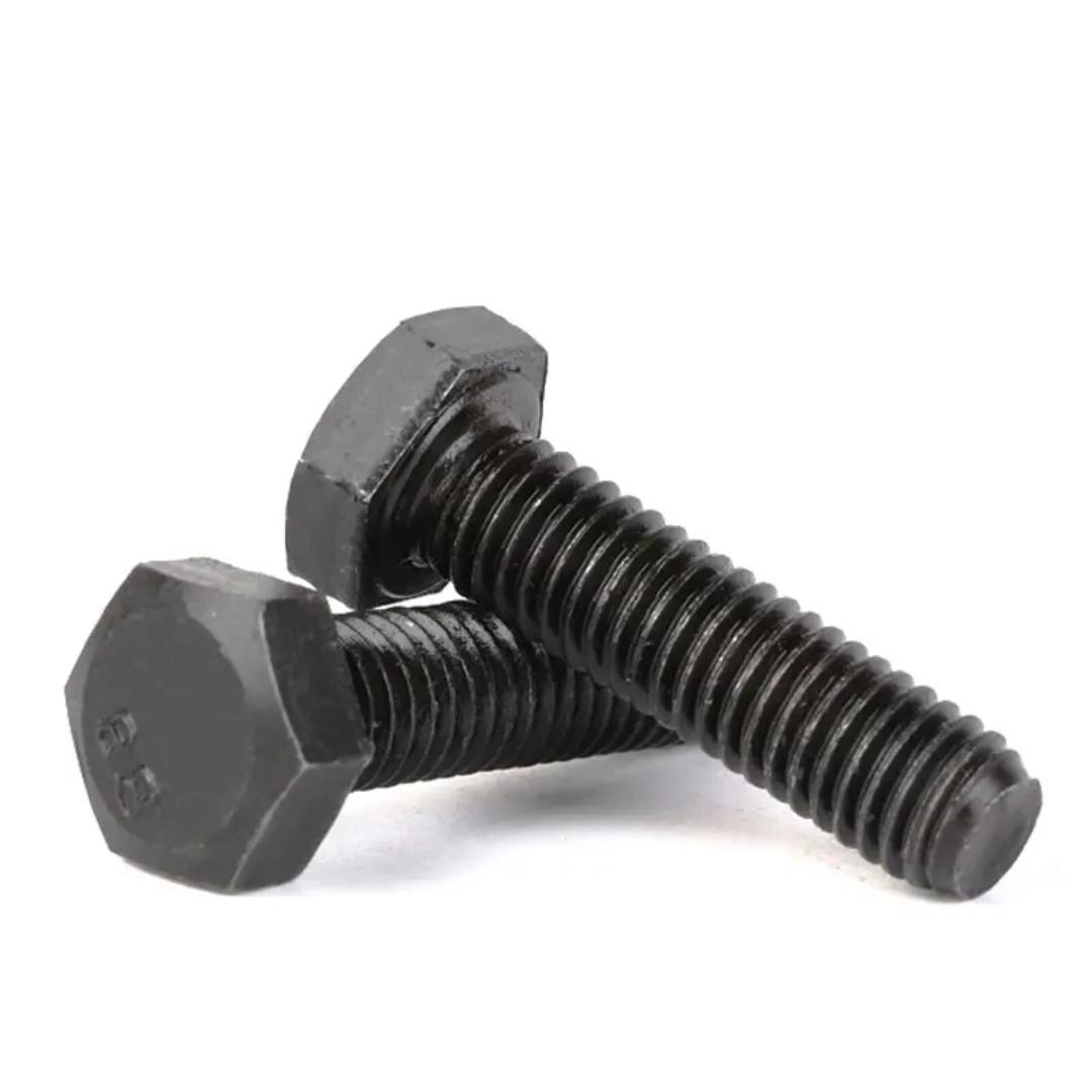 High Quality Hex Bolts & Nuts Set – 100pcs per Size (M5/M6/M8/M10/M12/M14) – Full Thread, Zinc Plated Steel