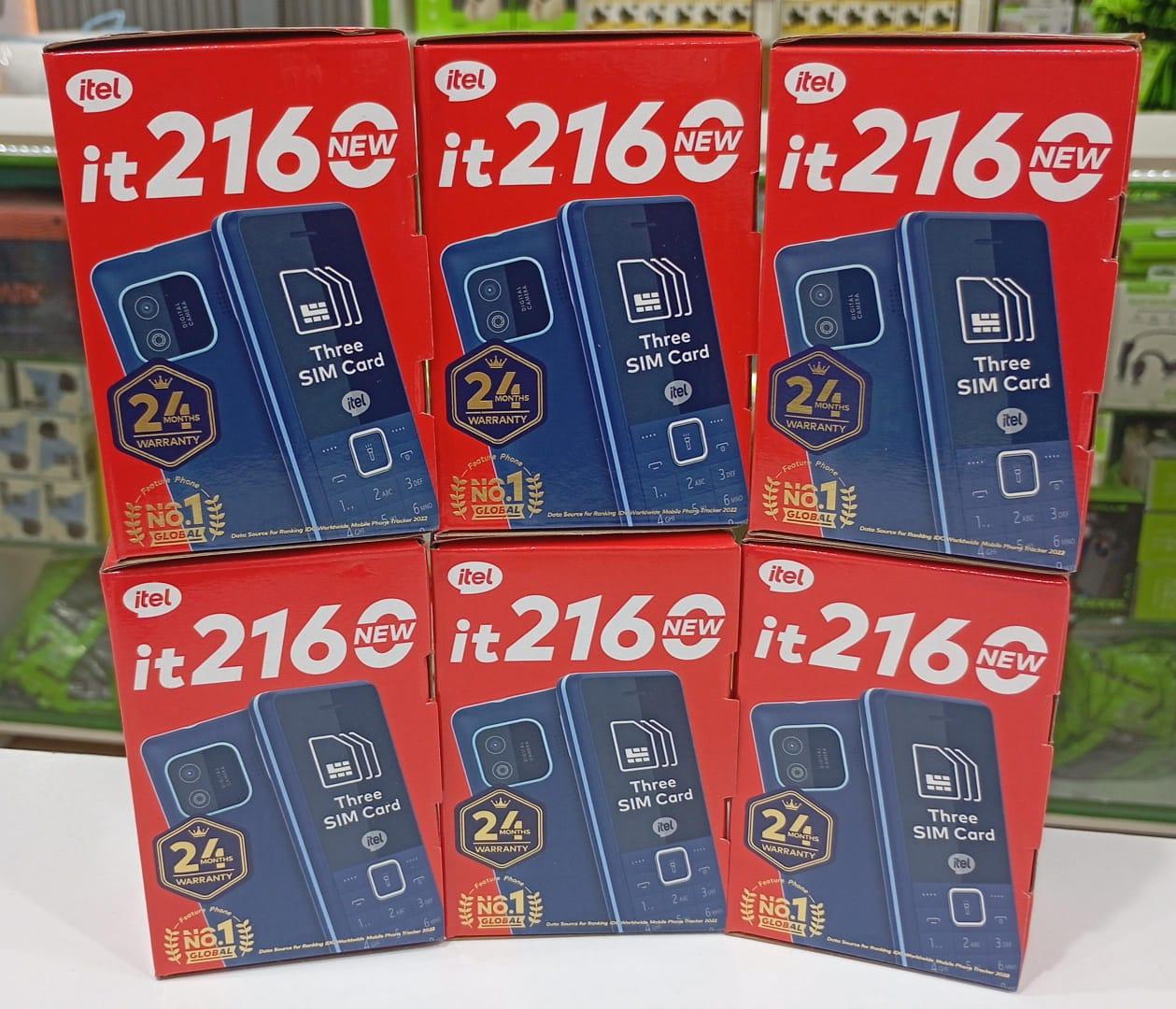 itel it2160 New – Triple SIM Card Feature Phone | 12 Months Warranty (Three(3) Sim cards)