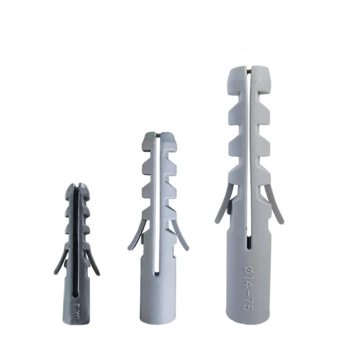 🛠️ Wall Plugs & Screws Set – M6 M8 M10 M12 M14 | Heavy Duty Expansion Anchors + Metal Screws for Concrete, Brick, Drywall (50PCS+50PCS)